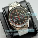 Copy Tag Heuer Carrera Calibre Heuer02 Quartz Black Dial 42 mm